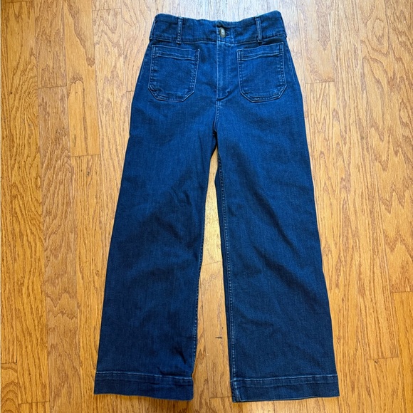 Anthropologie Maeve The Colette Denim Wide Leg Jeans Womens Size 26 - Picture 7 of 10